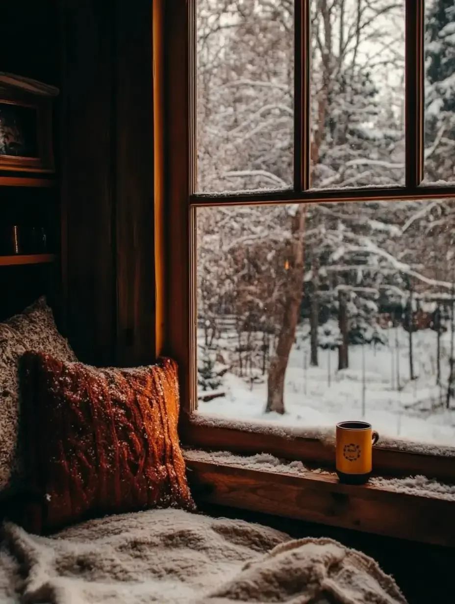 View through a well-sealed window in a cozy Colorado home